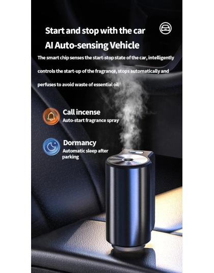 Arome City - Ultrasonic Smart Car Diffuser Mini - Aroma Diffuser